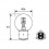 BA21d - Lampe 12V 36/36W jaune