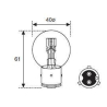 Lampe 12V 36/45W jaune BA21d